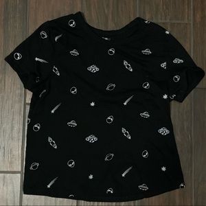 Black and white crop top